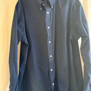 Croft & Barrow Men's Dark Blue Dot Shirt
